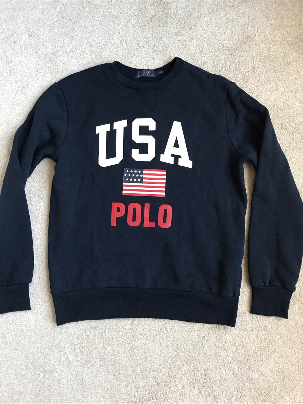 Polo Ralph Lauren men’s Polo USA sweatshirt Blue Small